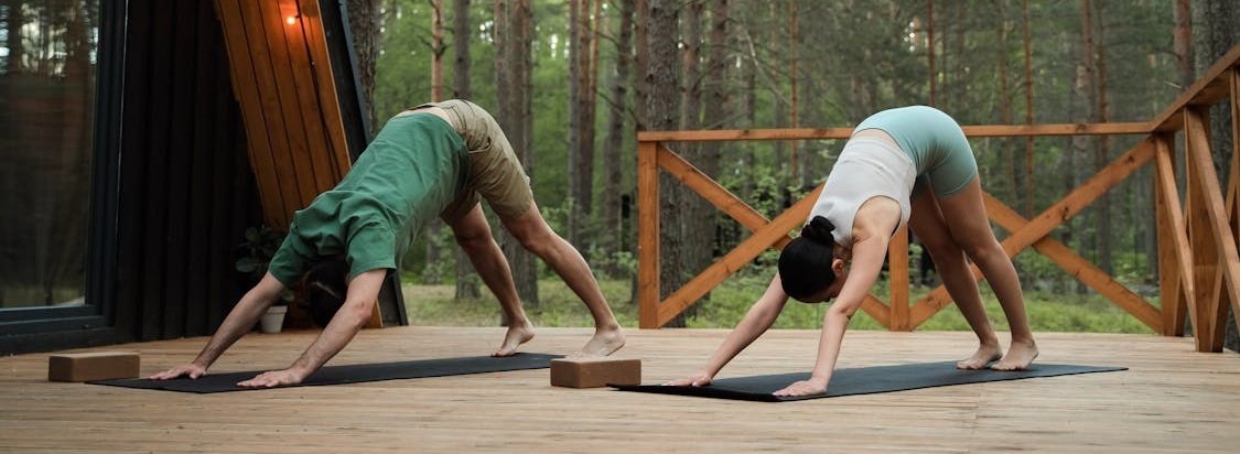 The header image on the Weekend Yoga Retreat schedule